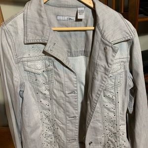Chico’s Embellished Denim type Jacket